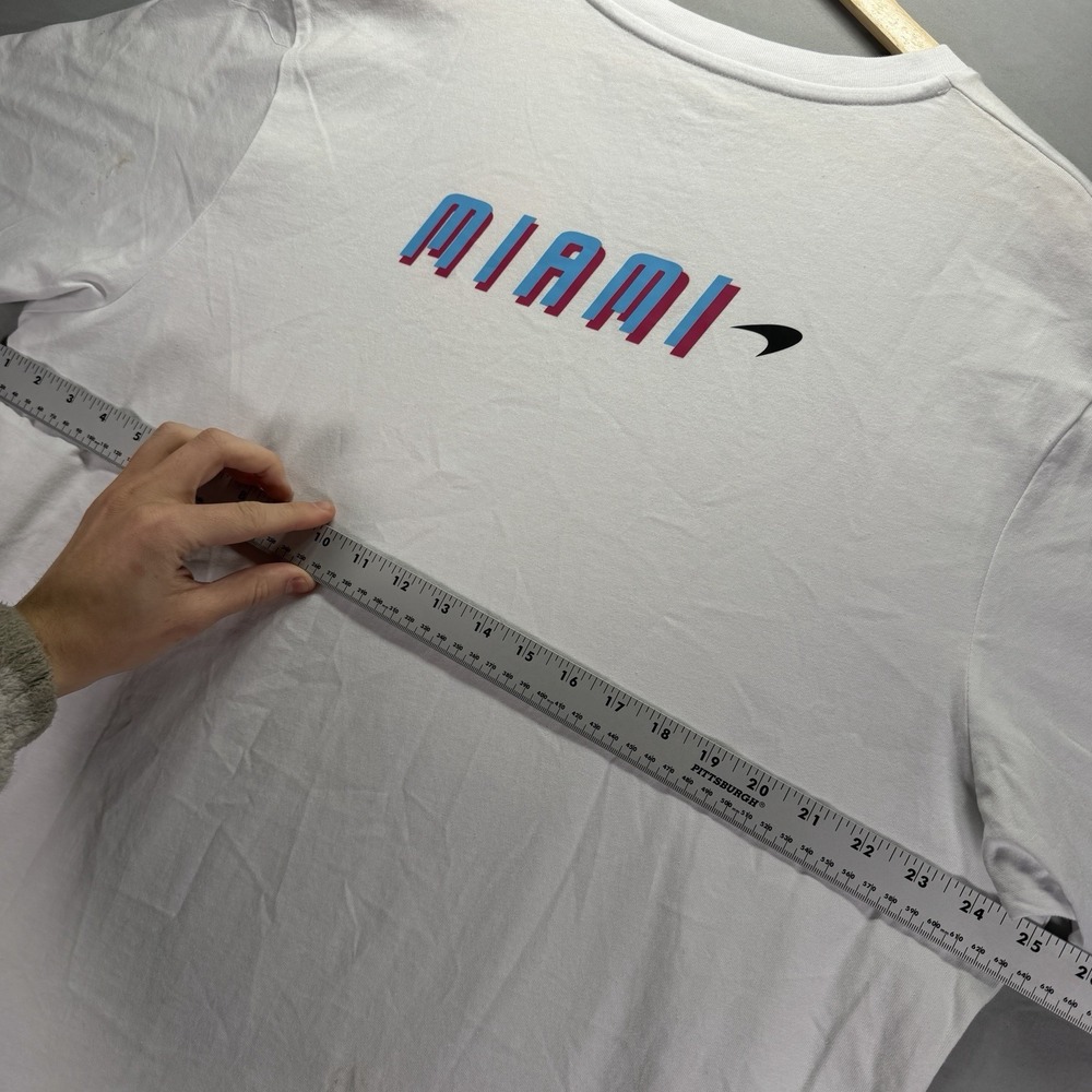McLaren Formula 1 Shirt Mens 3XL White Short Sleeve Miami Racing Cars NWT - Picture 11 of 13